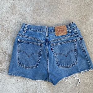Womens Vintage Levi Cutoff Denim Shorts